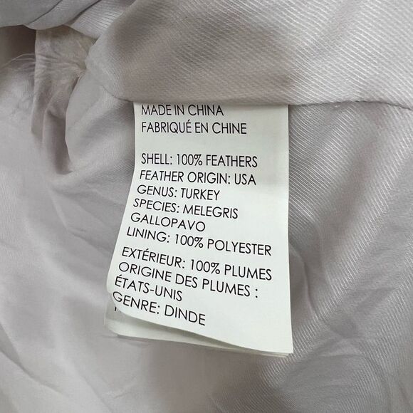 CLUB MONACO VIOLET MARABOU FEATHER VEST CREAM BLUSH SIZE S - Picture 8 of 11